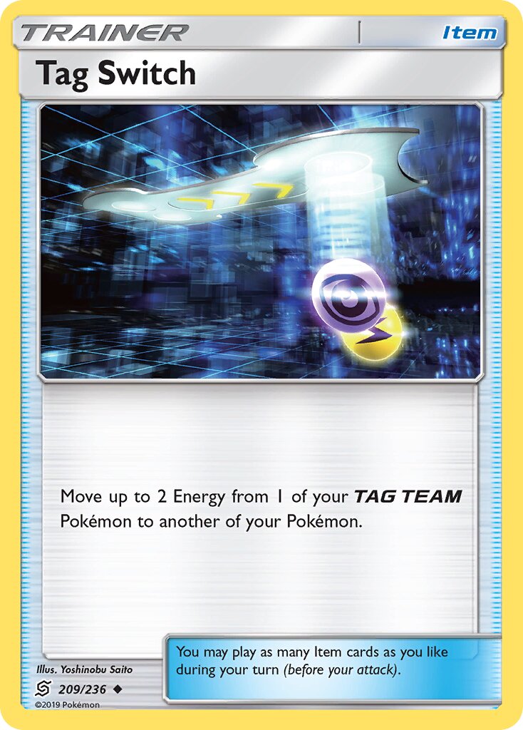 Tag Switch 209/236 — Unified Minds (English Pokémon TCG card)