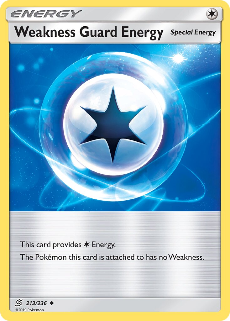 Weakness Guard Energy 213/236 — Unified Minds (English Pokémon TCG card)