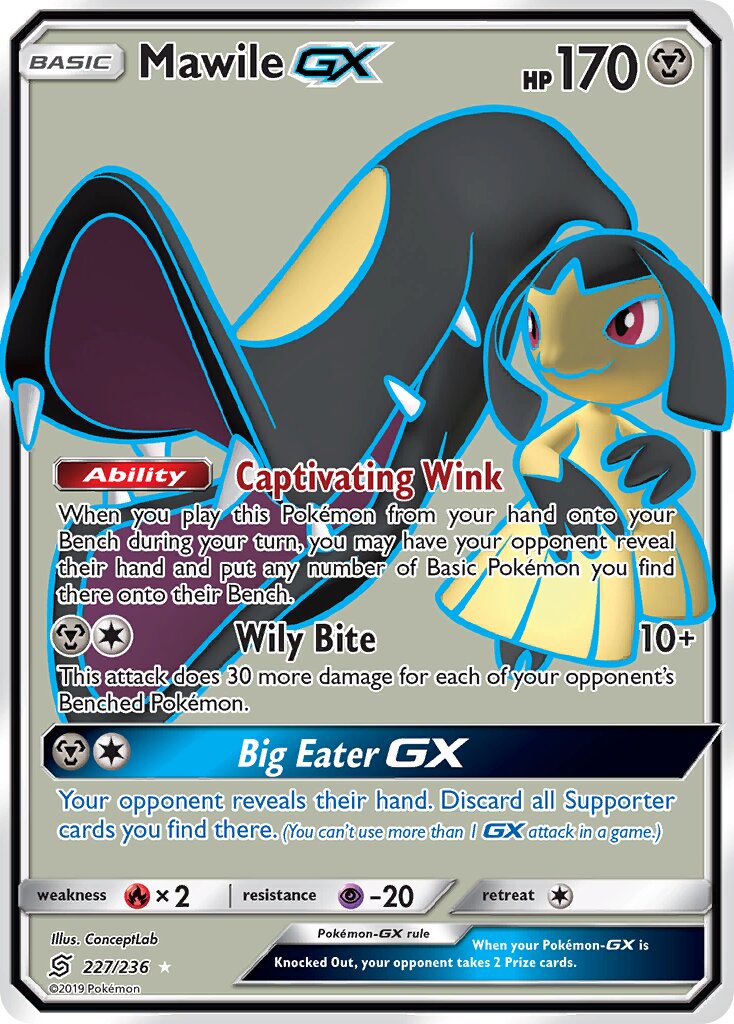 Mawile-GX 227/236 — Unified Minds (English Pokémon TCG card)