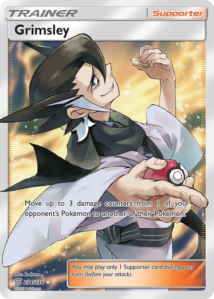 Grimsley 234/236 — Unified Minds (English Pokémon TCG card)