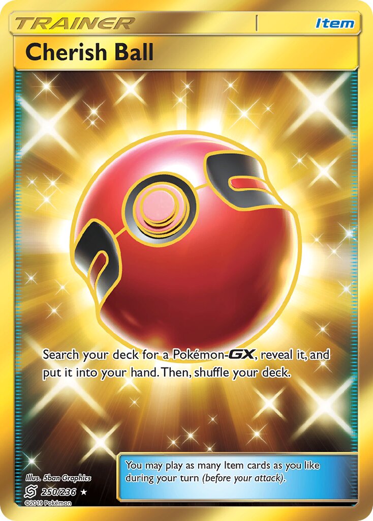 Cherish Ball 250/236 — Unified Minds (English Pokémon TCG card)