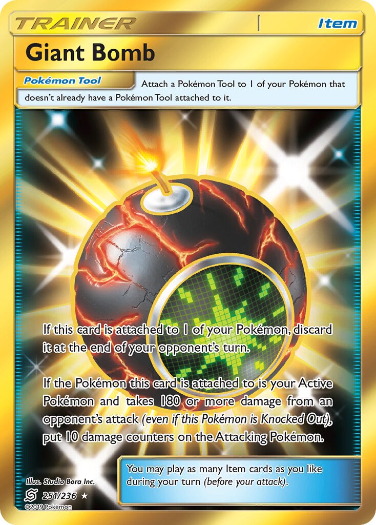 Giant Bomb 251/236 — Unified Minds (English Pokémon TCG card)