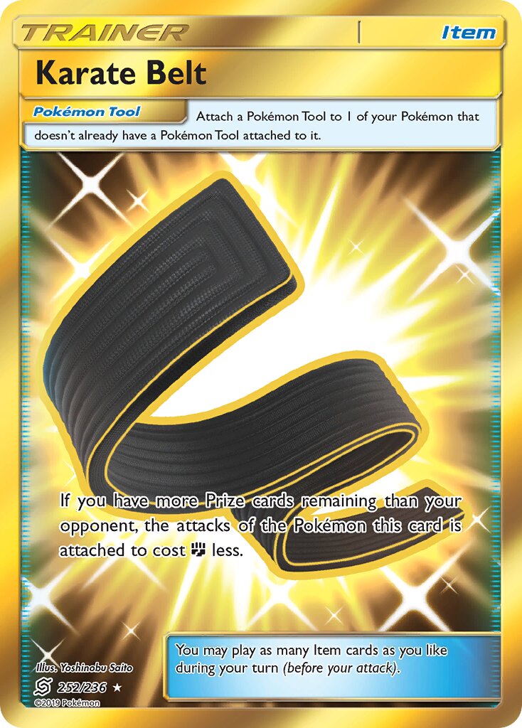 Karate Belt 252/236 — Unified Minds (English Pokémon TCG card)