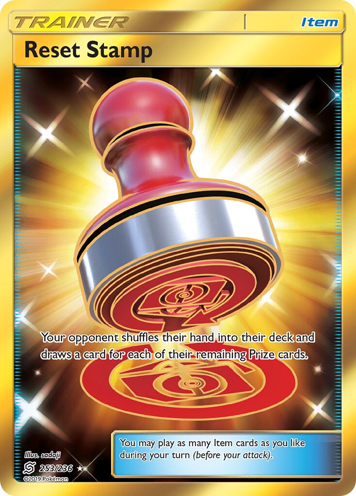 Reset Stamp 253/236 — Unified Minds (English Pokémon TCG card)