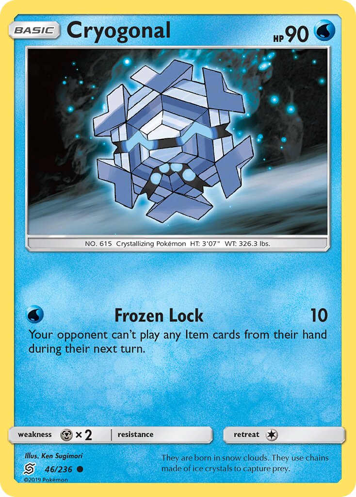 Cryogonal 046/236 — Unified Minds (English Pokémon TCG card)
