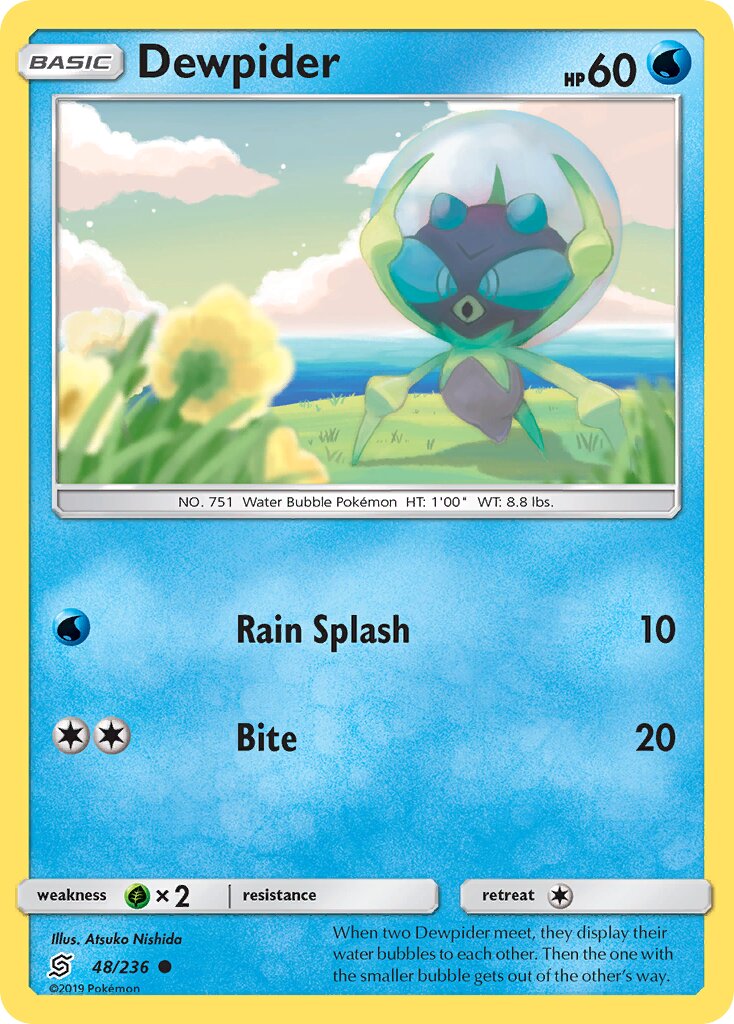 Dewpider 048/236 — Unified Minds (English Pokémon TCG card)