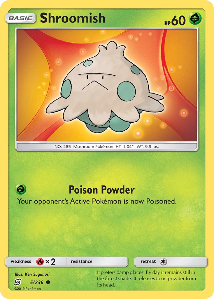 Shroomish 005/236 — Unified Minds (English Pokémon TCG card)