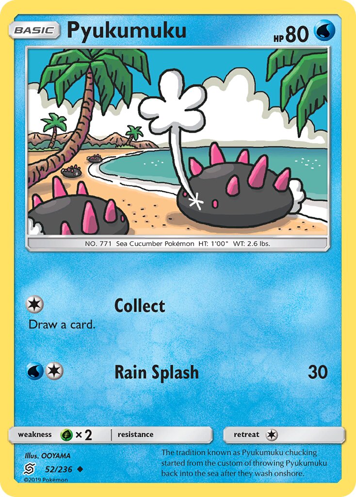Pyukumuku 052/236 — Unified Minds (English Pokémon TCG card)