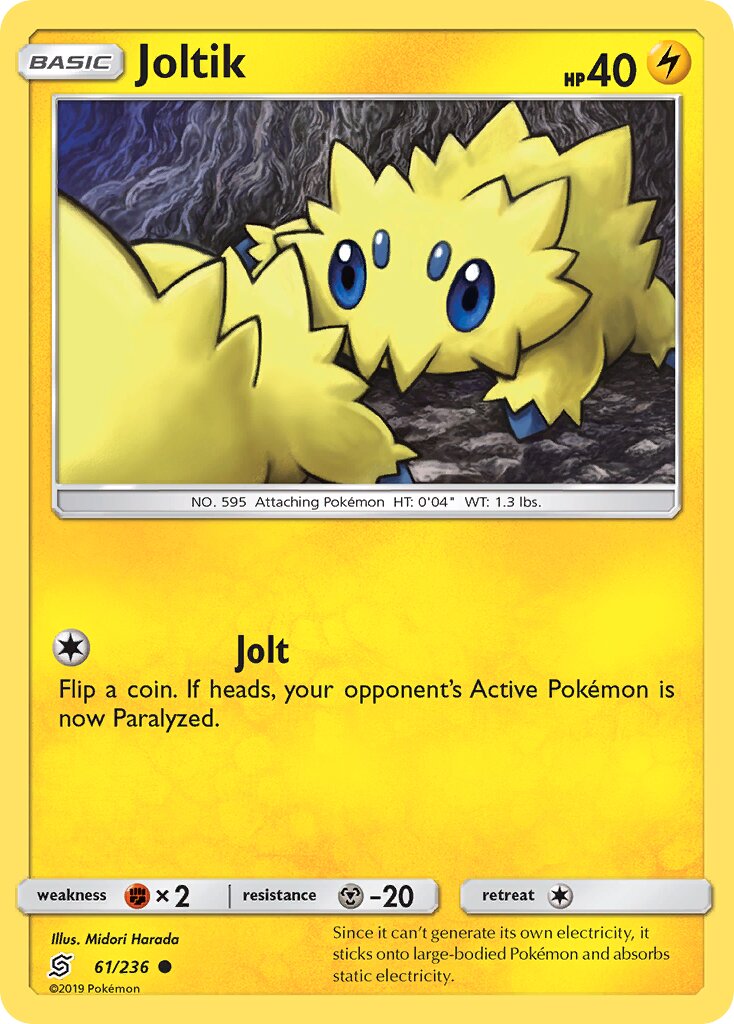 Joltik 061/236 — Unified Minds (English Pokémon TCG card)