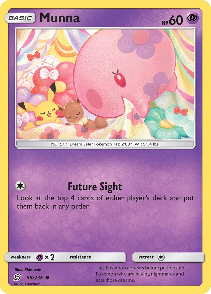 Munna 088/236 — Unified Minds (English Pokémon TCG card)
