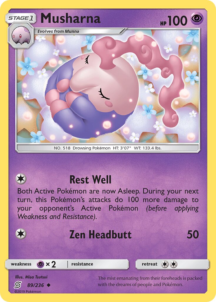 Musharna 089/236 — Unified Minds (English Pokémon TCG card)