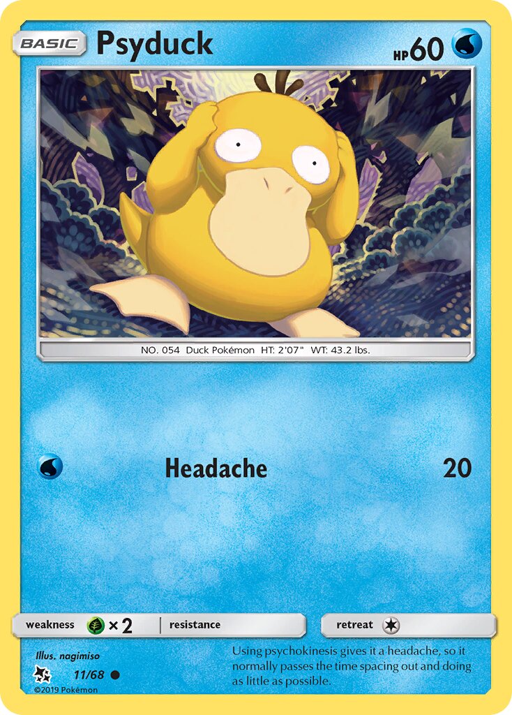 Psyduck 011 — Hidden Fates (English Pokémon TCG card)