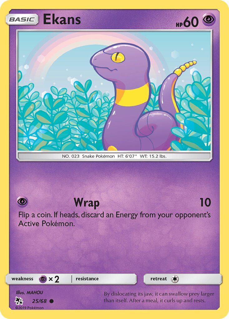 Ekans 025 — Hidden Fates (English Pokémon TCG card)