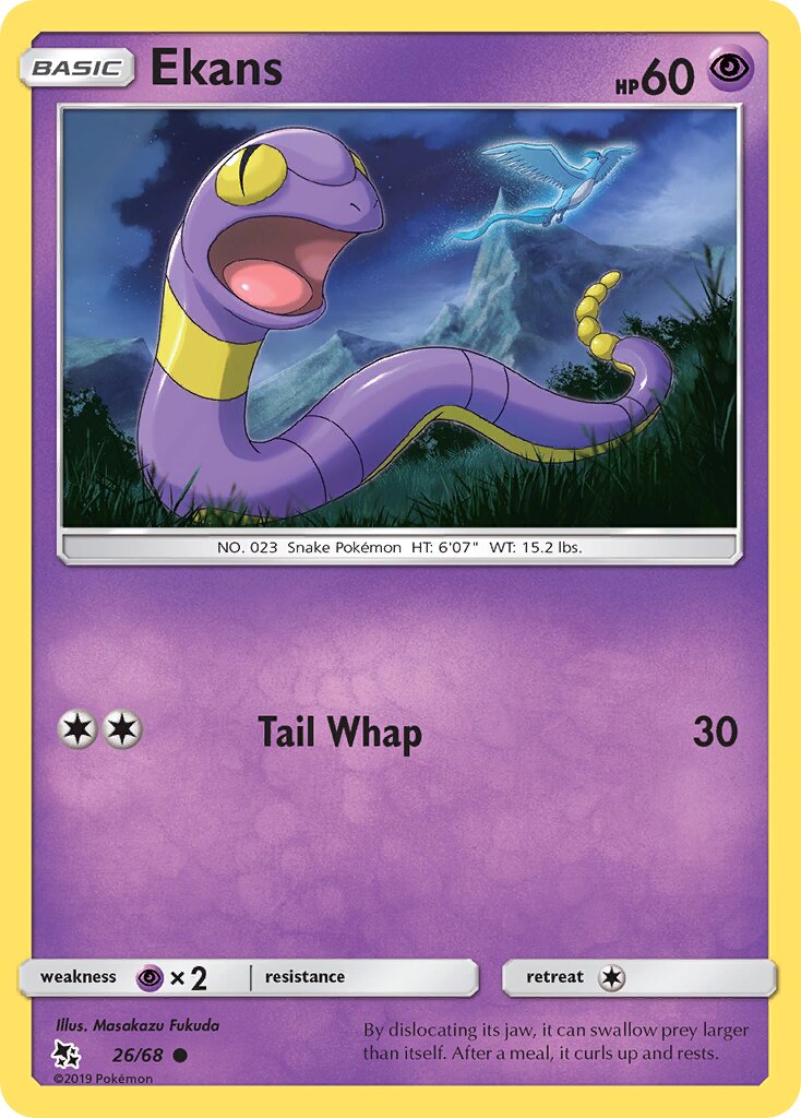 Ekans 026 — Hidden Fates (English Pokémon TCG card)