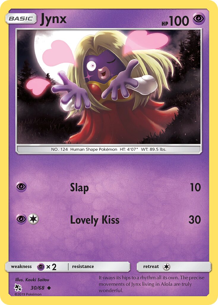 Jynx 030 — Hidden Fates (English Pokémon TCG card)
