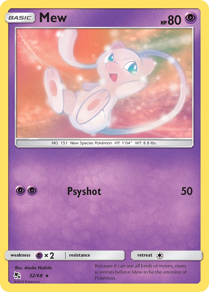 Mew 032 — Hidden Fates (English Pokémon TCG card)