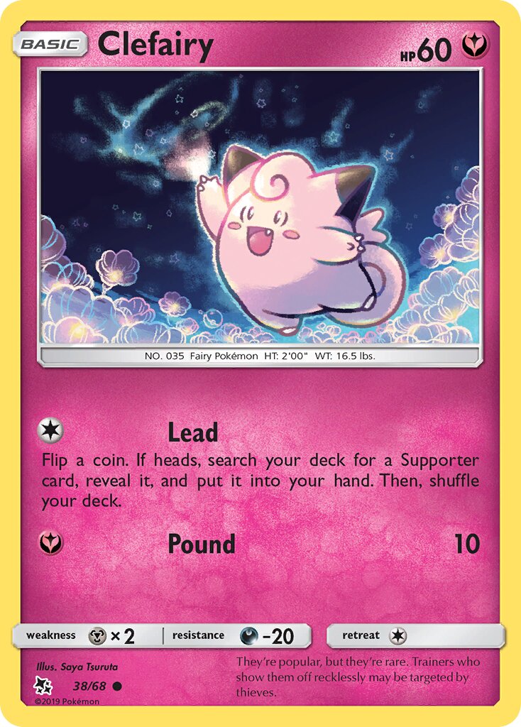 Clefairy 038 — Hidden Fates (English Pokémon TCG card)
