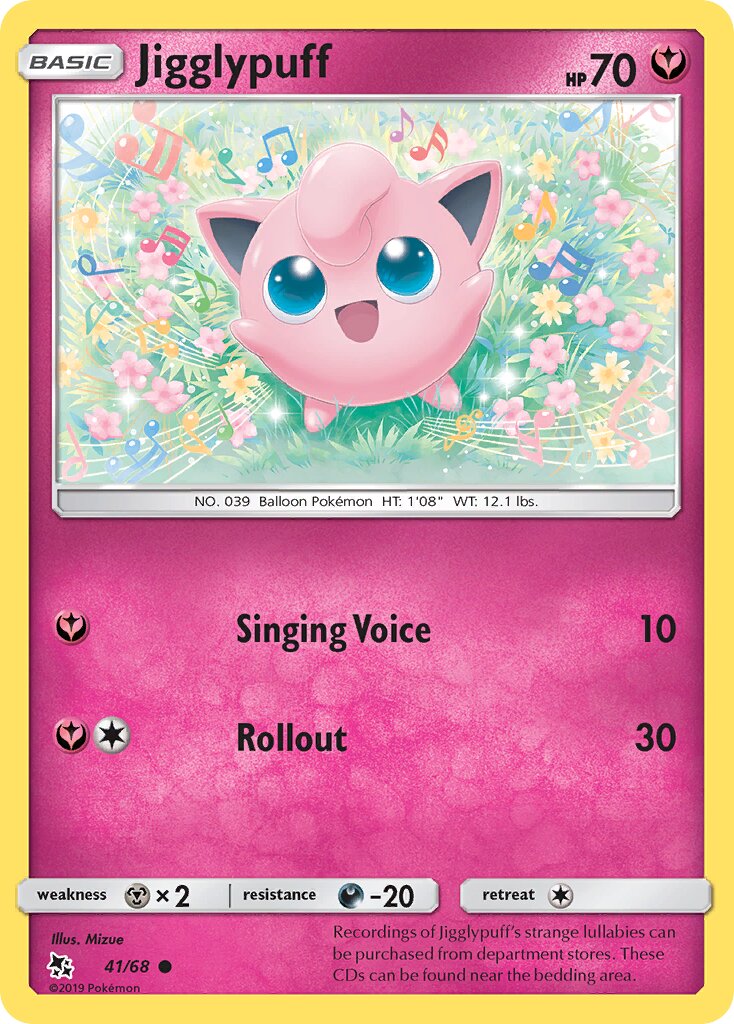 Jigglypuff 041 — Hidden Fates (English Pokémon TCG card)