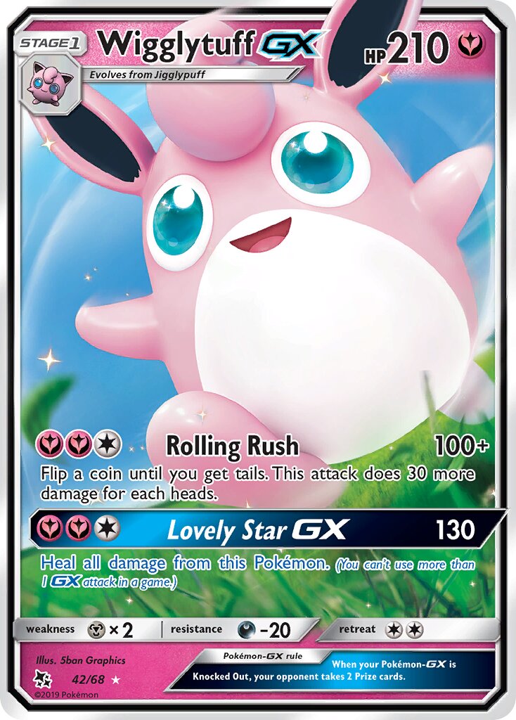 Wigglytuff-GX 042 — Hidden Fates (English Pokémon TCG card)
