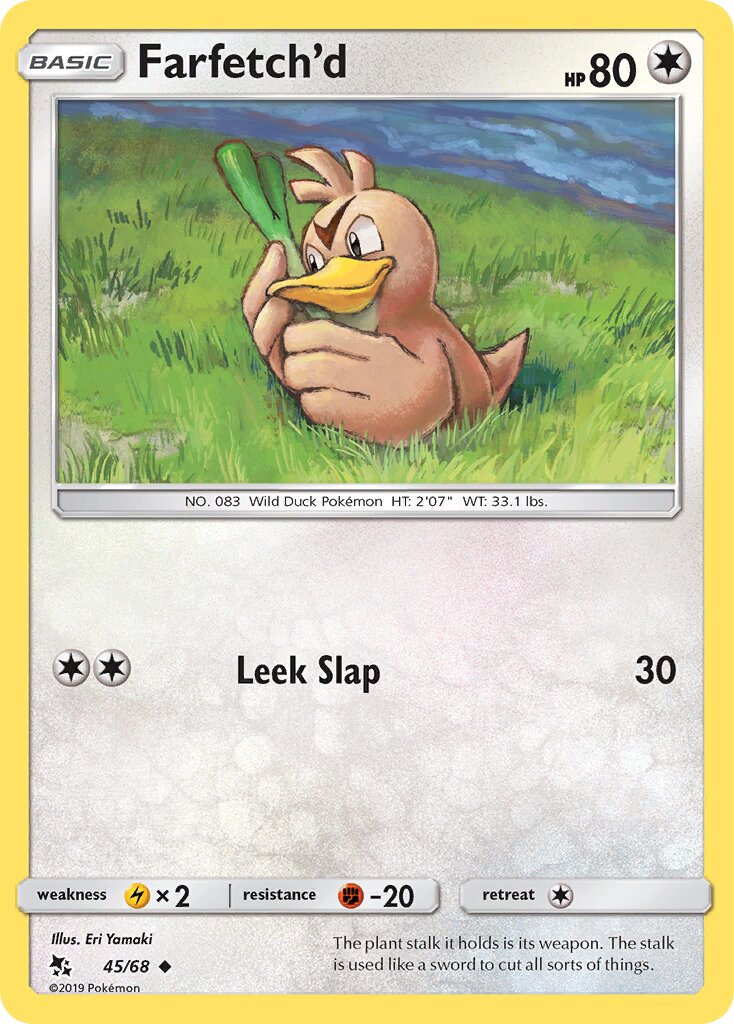 Farfetch'd 045 — Hidden Fates (English Pokémon TCG card)