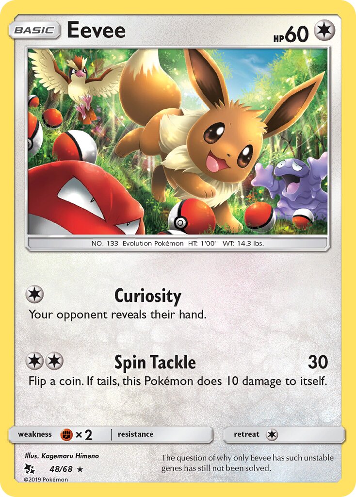 Eevee 048 — Hidden Fates (English Pokémon TCG card)