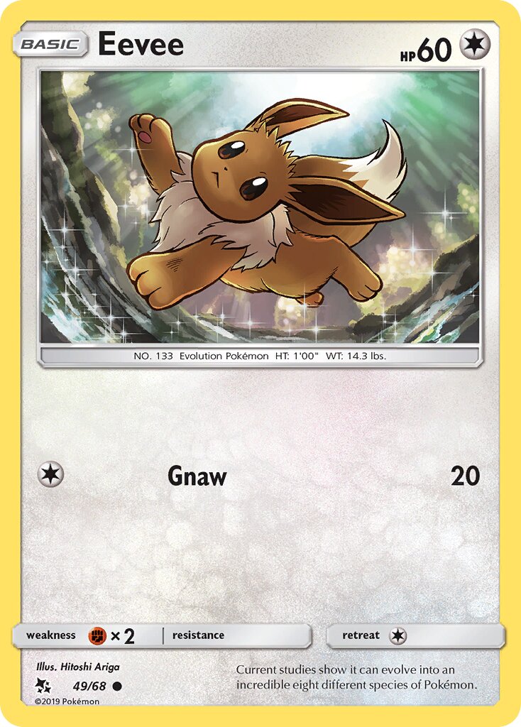 Eevee 049 — Hidden Fates (English Pokémon TCG card)