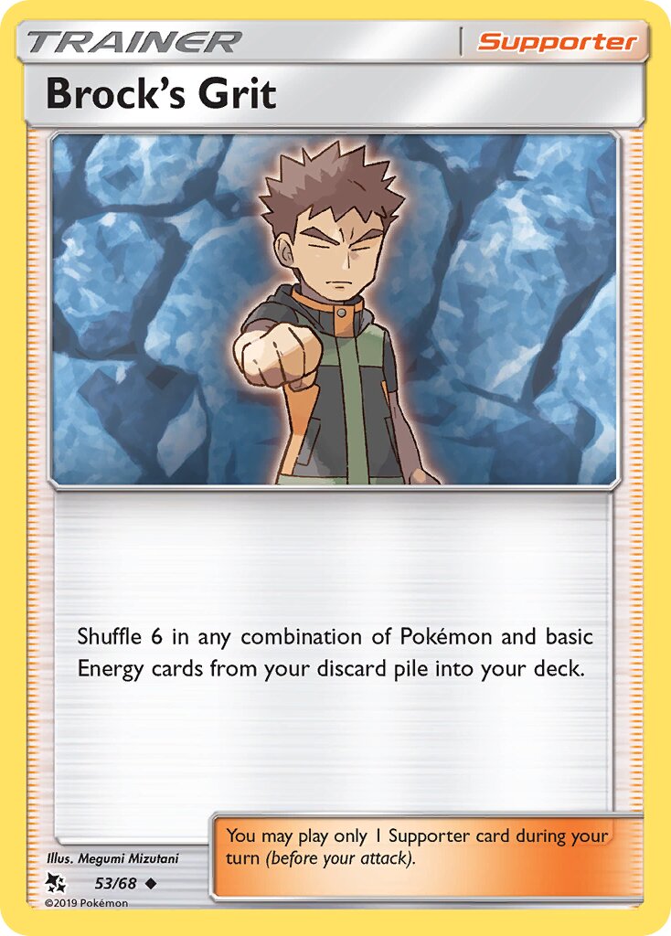 Brock's Grit 053 — Hidden Fates (English Pokémon TCG card)