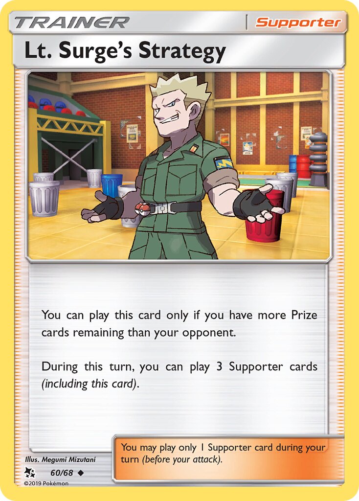 Lt. Surge's Strategy 060 — Hidden Fates (English Pokémon TCG card)