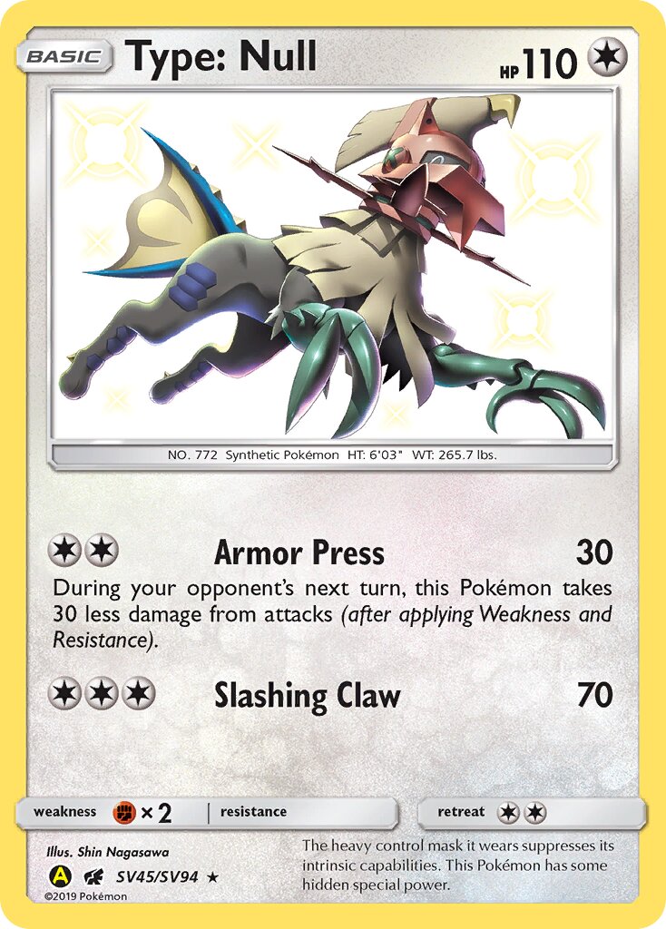 Type: Null SV45/SV94 — Hidden Fates (English Pokémon TCG card)