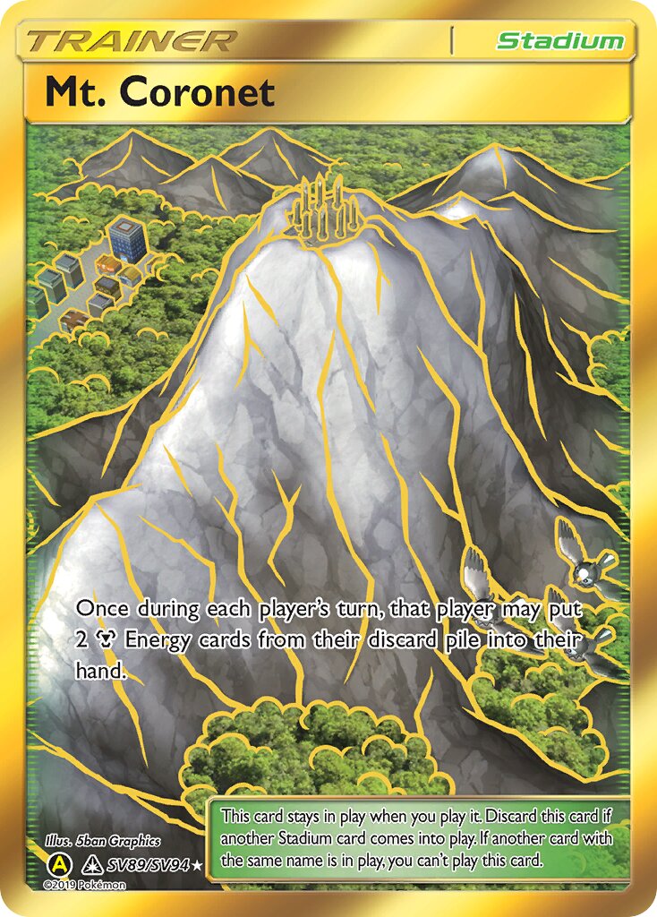 Mt. Coronet SV89/SV94 — Hidden Fates (English Pokémon TCG card)