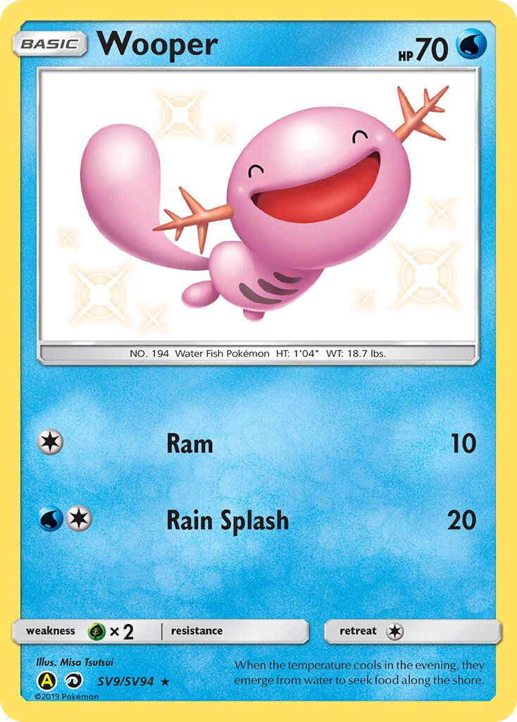 Wooper SV9/SV94 — Hidden Fates (English Pokémon TCG card)