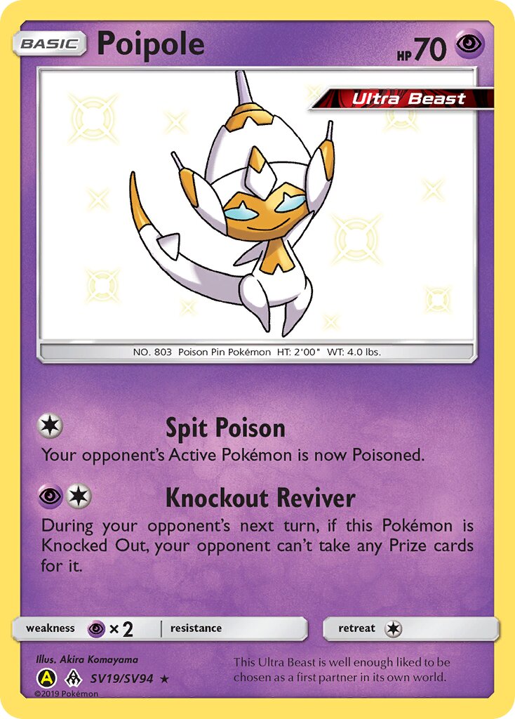 Poipole 019/94 — Hidden Fates: Shiny Vault (English Pokémon TCG card)