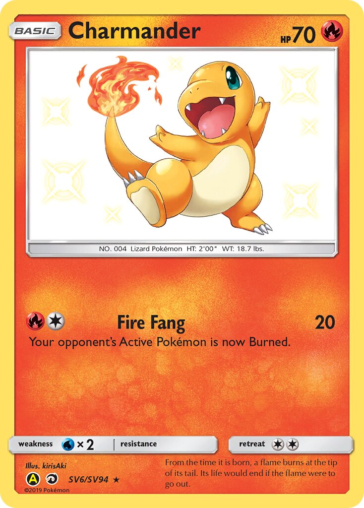 Charmander 006/94 — Hidden Fates: Shiny Vault (English Pokémon TCG card)