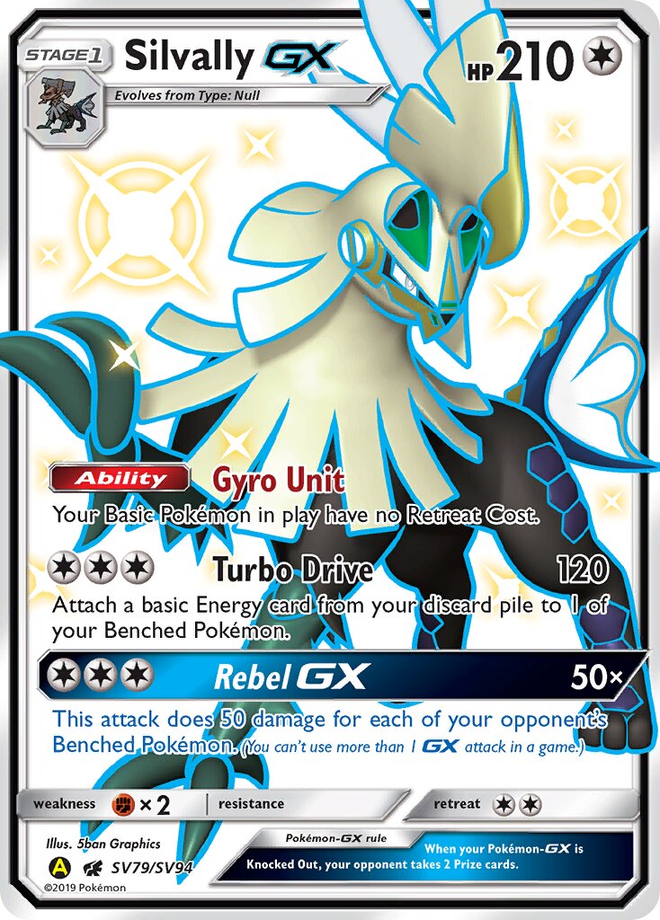 Silvally-GX 079/94 — Hidden Fates: Shiny Vault (English Pokémon TCG card)