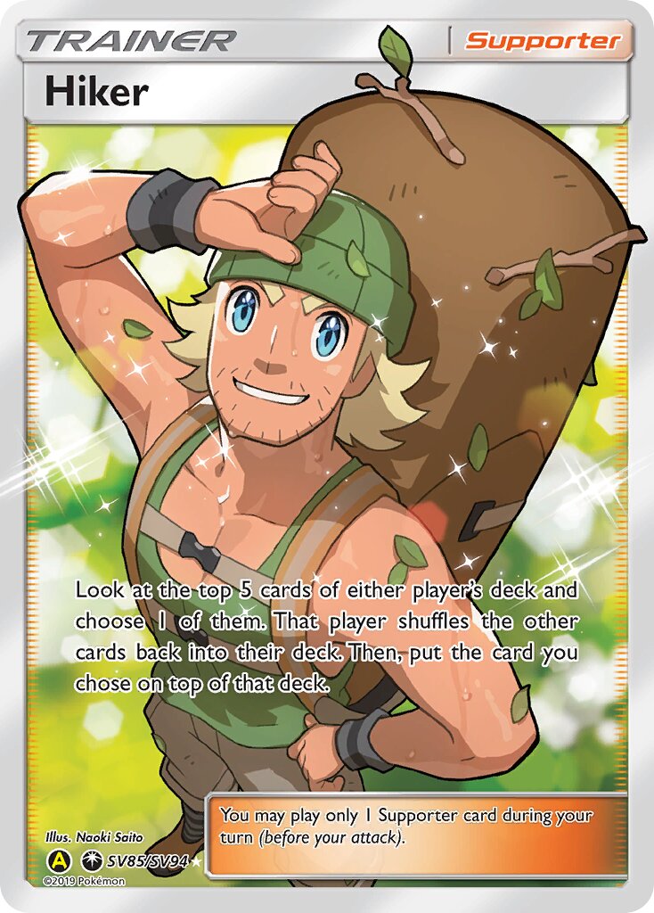 Hiker 085/94 — Hidden Fates: Shiny Vault (English Pokémon TCG card)