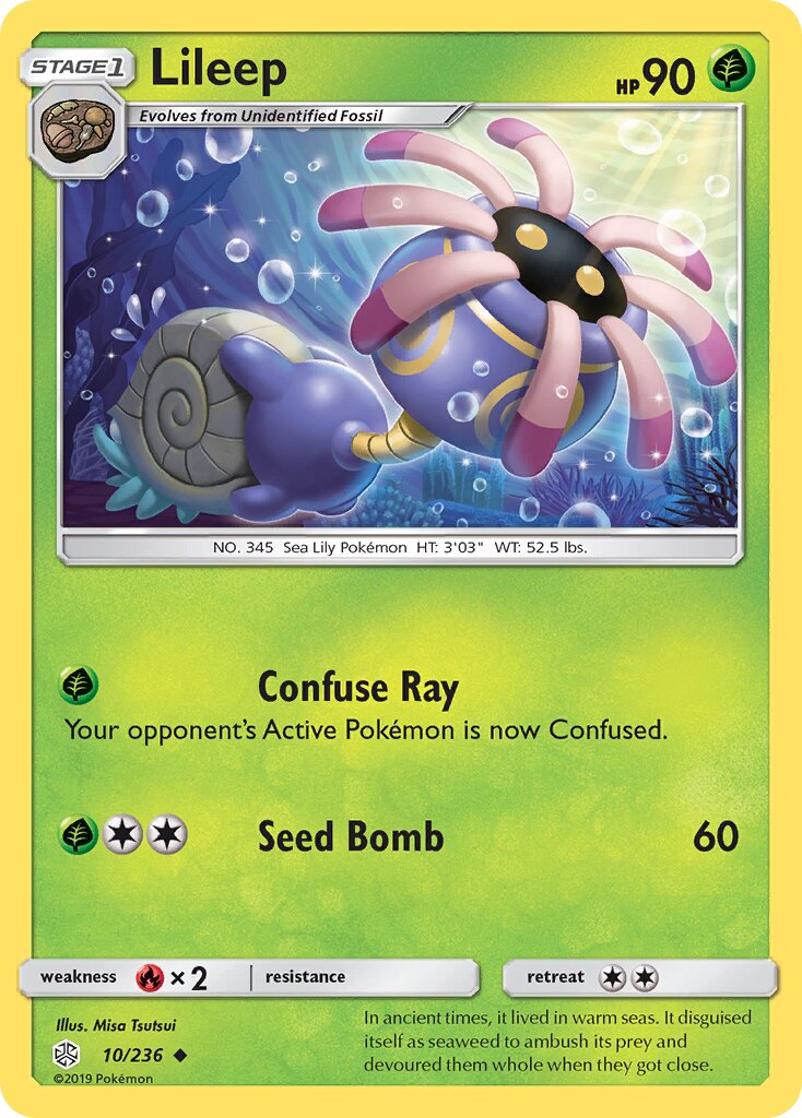 Lileep 010/236 — Cosmic Eclipse (English Pokémon TCG card)
