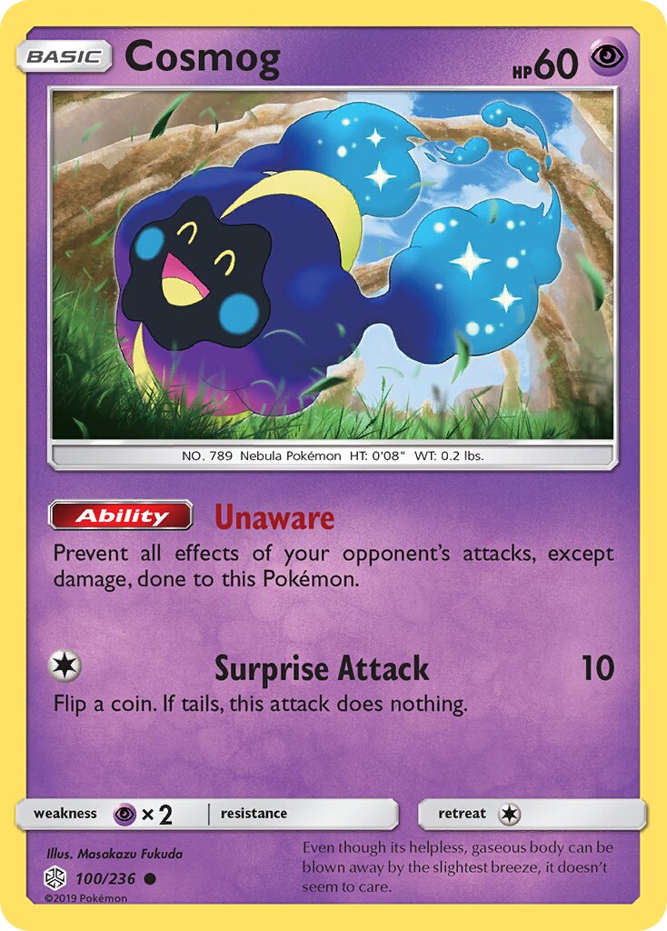 Cosmog 100/236 — Cosmic Eclipse (English Pokémon TCG card)