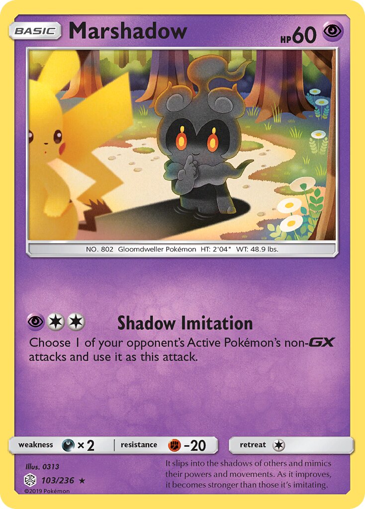 Marshadow 103/236 — Cosmic Eclipse (English Pokémon TCG card)