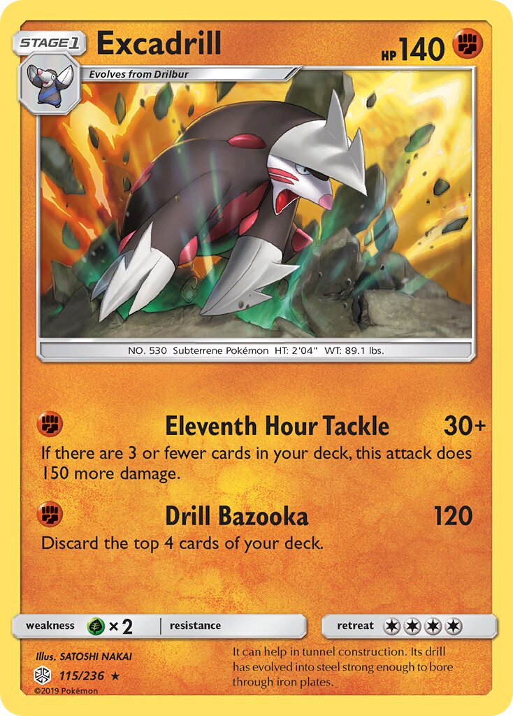 Excadrill 115/236 — Cosmic Eclipse (English Pokémon TCG card)