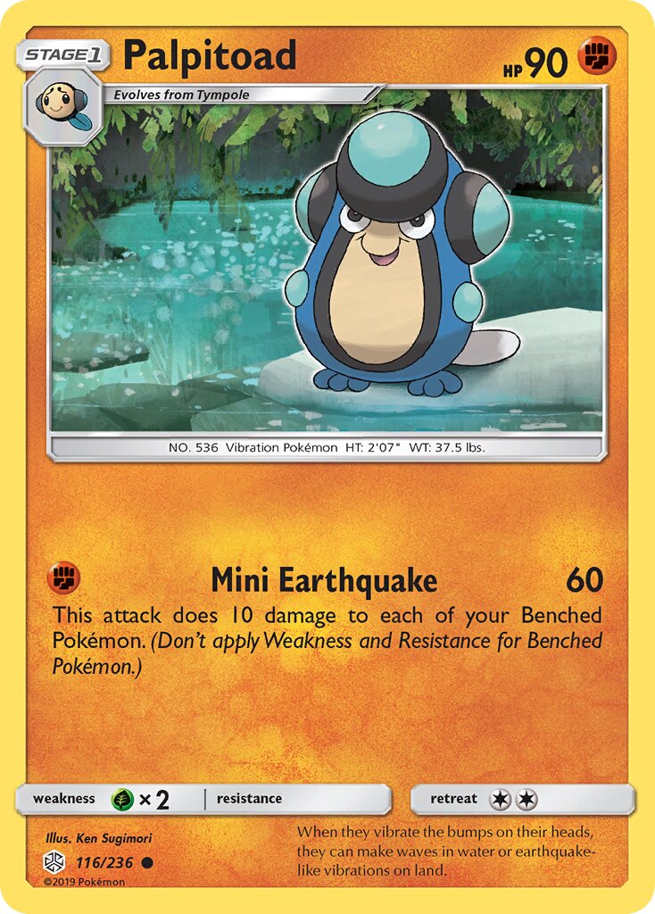 Palpitoad 116/236 — Cosmic Eclipse (English Pokémon TCG card)