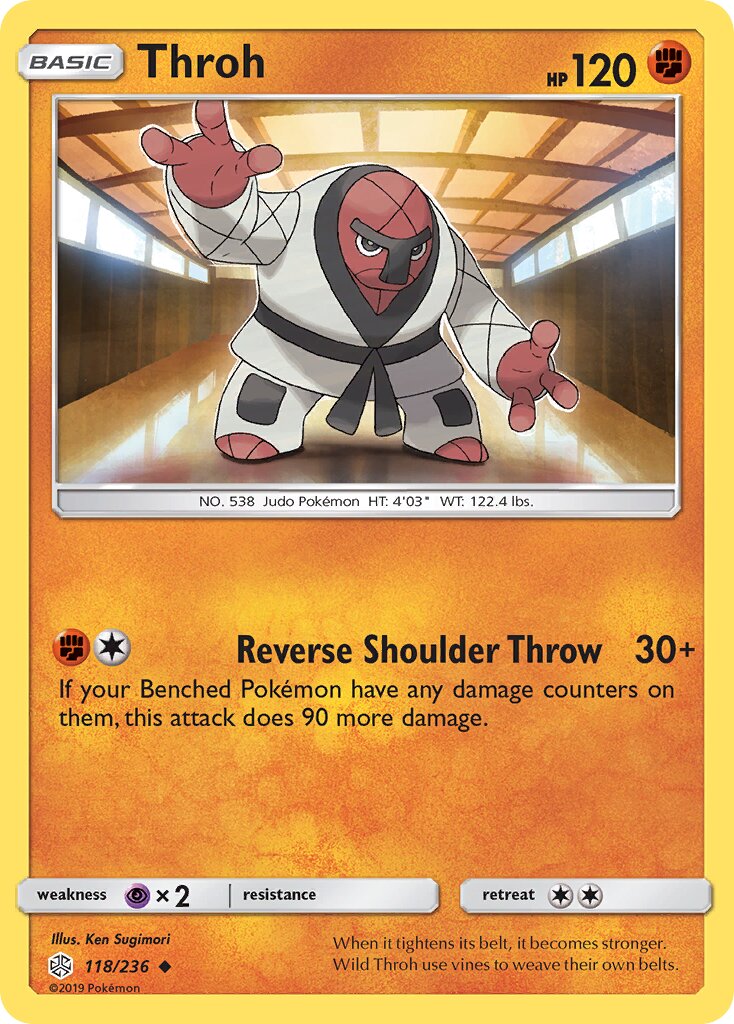 Throh 118/236 — Cosmic Eclipse (English Pokémon TCG card)