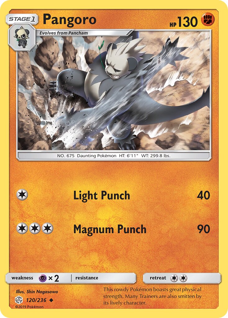 Pangoro 120/236 — Cosmic Eclipse (English Pokémon TCG card)