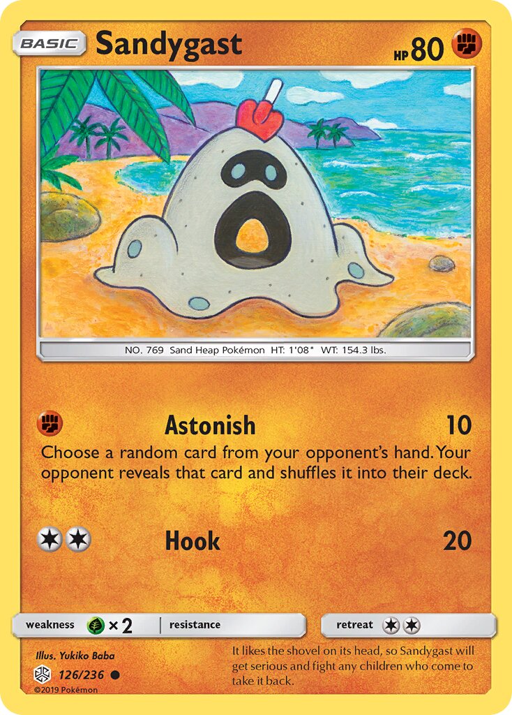 Sandygast 126/236 — Cosmic Eclipse (English Pokémon TCG card)