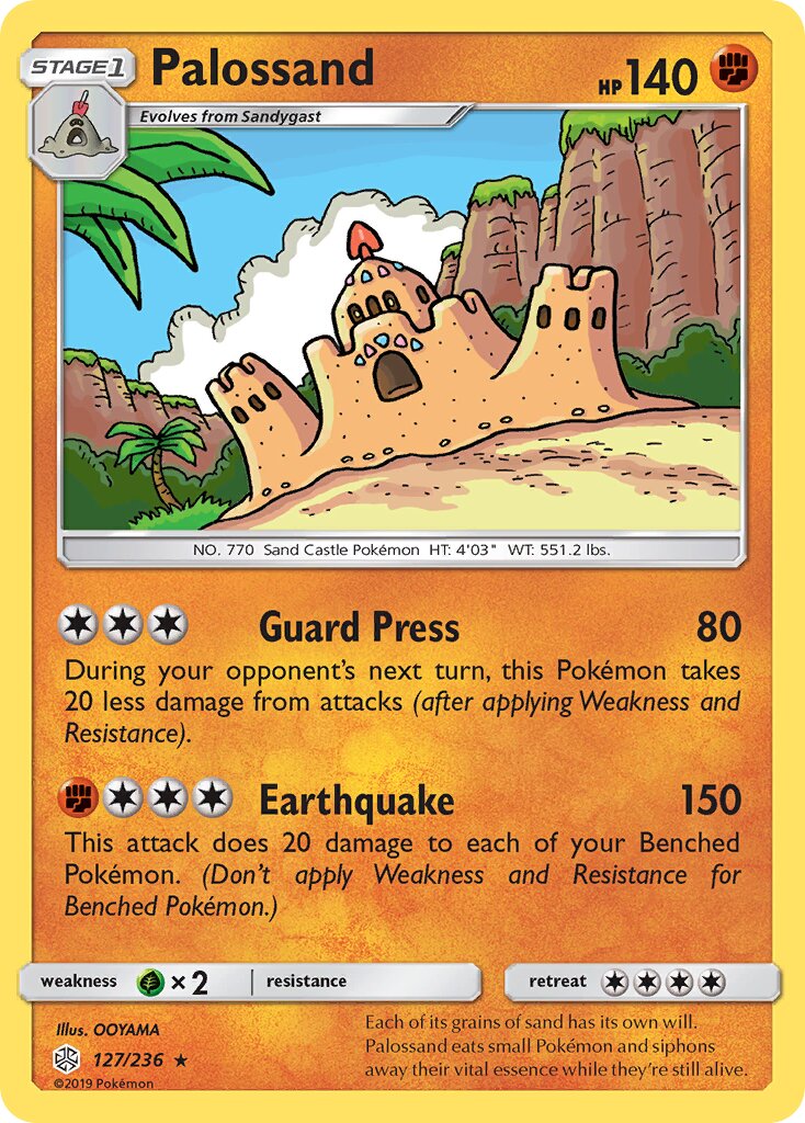 Palossand 127/236 — Cosmic Eclipse (English Pokémon TCG card)