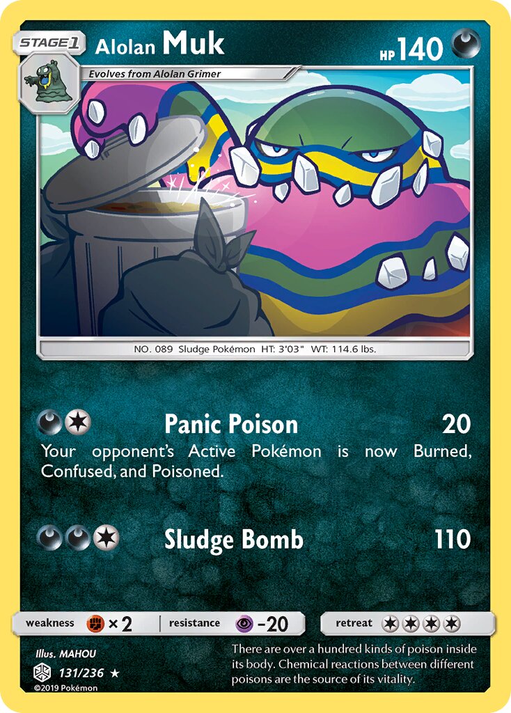Alolan Muk 131/236 — Cosmic Eclipse (English Pokémon TCG card)