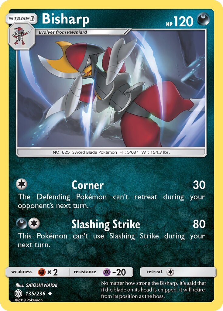 Bisharp 135/236 — Cosmic Eclipse (English Pokémon TCG card)