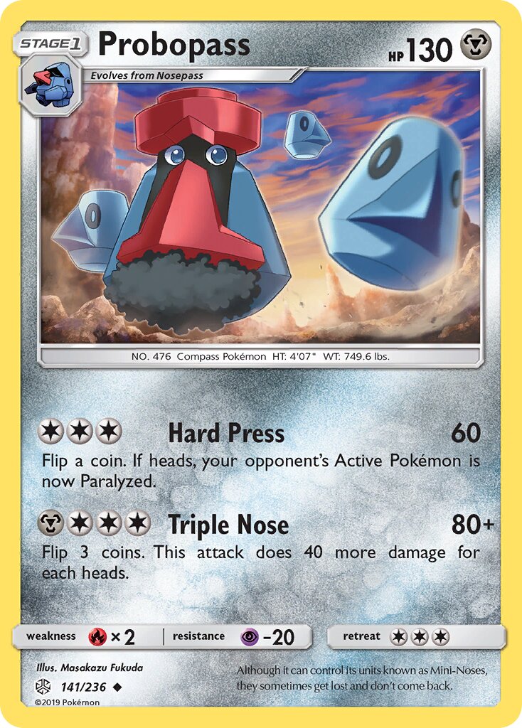 Probopass 141/236 — Cosmic Eclipse (English Pokémon TCG card)