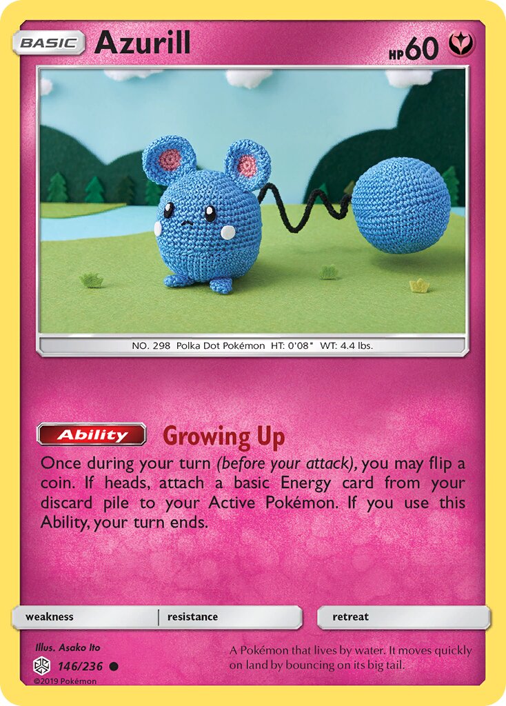 Azurill 146/236 — Cosmic Eclipse (English Pokémon TCG card)