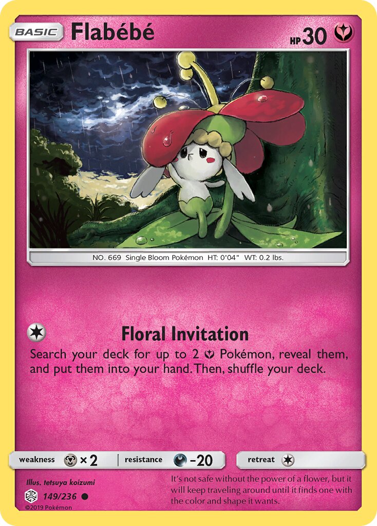 Flabébé 149/236 — Cosmic Eclipse (English Pokémon TCG card)
