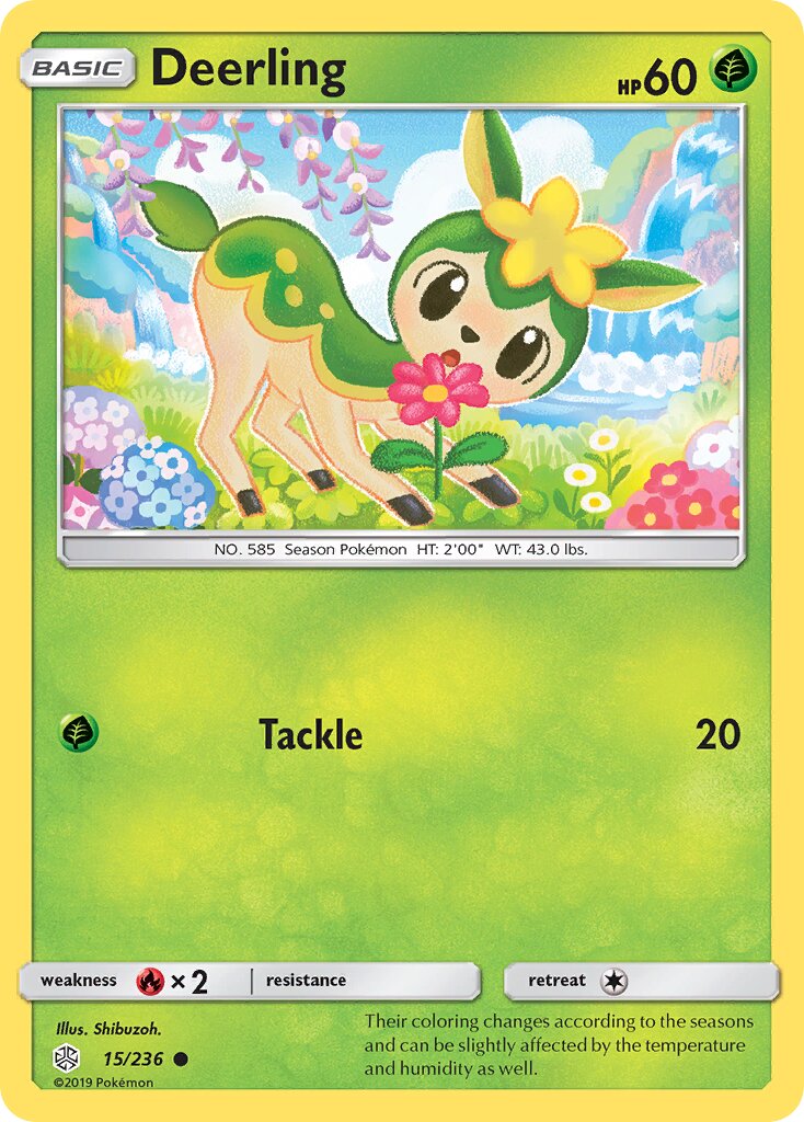 Deerling 015/236 — Cosmic Eclipse (English Pokémon TCG card)